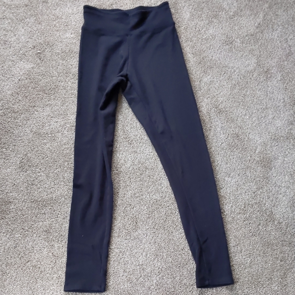 Maggie's Organics Ribbed Leggings Women's Medium Black